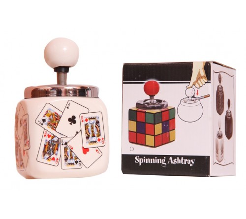 Playing Cards Spinning Ashtray (Assorted Design)
