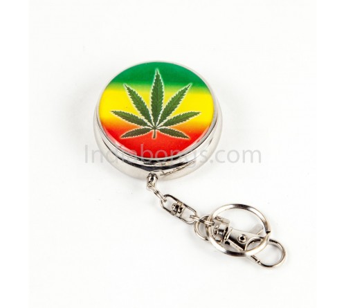 Rasta Marijuana Leaf Pocket Ashtray