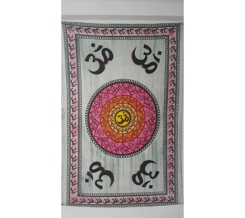 Om Tapestry Single Bed Sheet and Wall Hanging