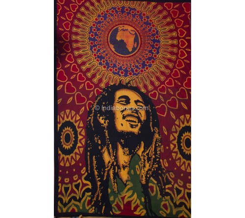 Bob Marley Trippy Africa Single Bed Sheet