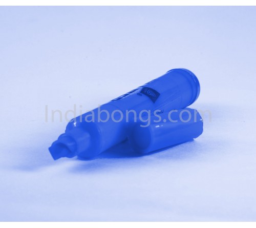 Blue Hi lighter Secret Metal Smoking Pipe(Assorted Colours)