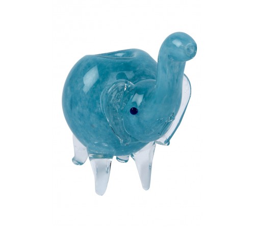 Blue Elephant Glass Pipe