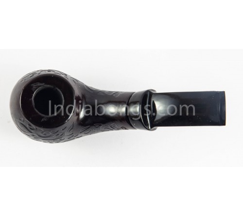 Wooden Black Carved Elegant Smoking Pipe