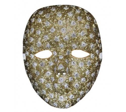 Studed Handcrafted Golden Mask
