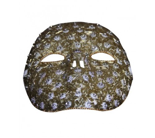 Studed Handcrafted Golden Mask