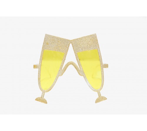 Yellow Champagne Party Glasses