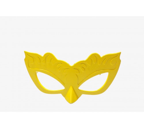 Yellow Mask Party Glasses