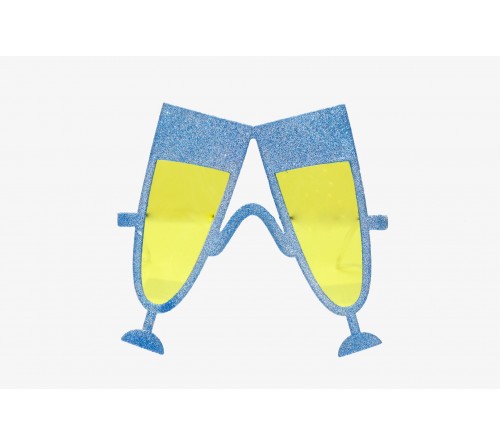 Blue Champagne Party Glasses