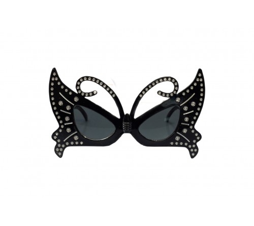 Black Butterfly Party Glasses