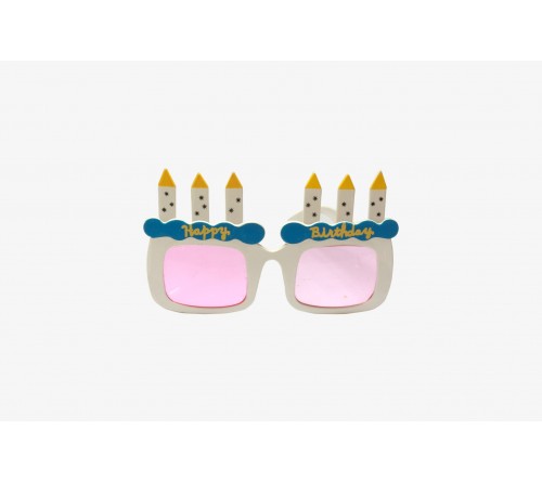 Pink Happy Birthday Party Glasses