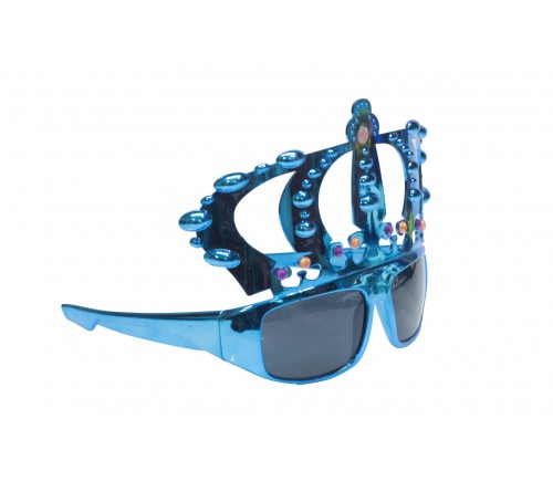 Blue Crown Party Glasses
