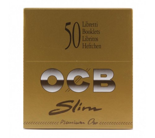 OCB Slim Premium Oro Gold Smoking Paper