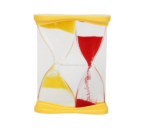 Yellow and Red Trippy Water Sand Glass