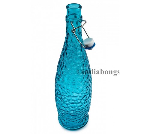 Turquoise Blue Tinted Bottle