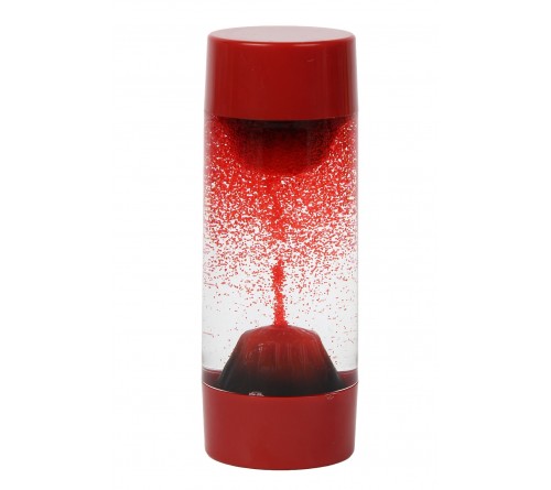 Red Volcano Water Sand Glass 